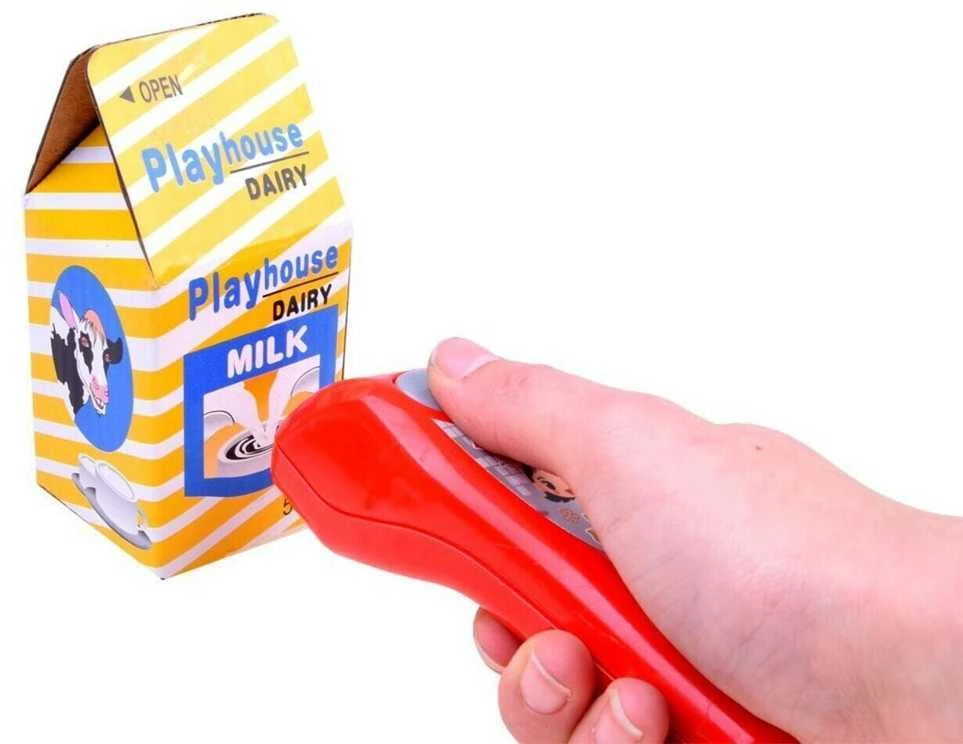Žaislinė kasa su krepšeliu ir produktais