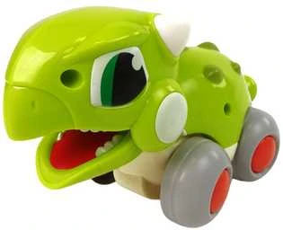 Žaislinis dinozauras ant ratų, žalias