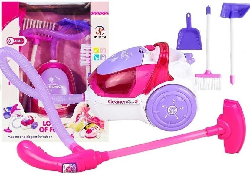 Lean Toys Dulkių siurblys žaislas su šviesos ir garso efektais!