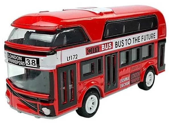 Žaislinis dviaukštis autobusas, 1 vnt.