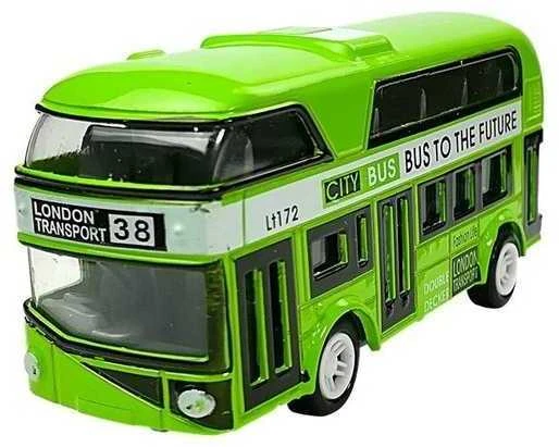 Žaislinis dviaukštis autobusas, 1 vnt.