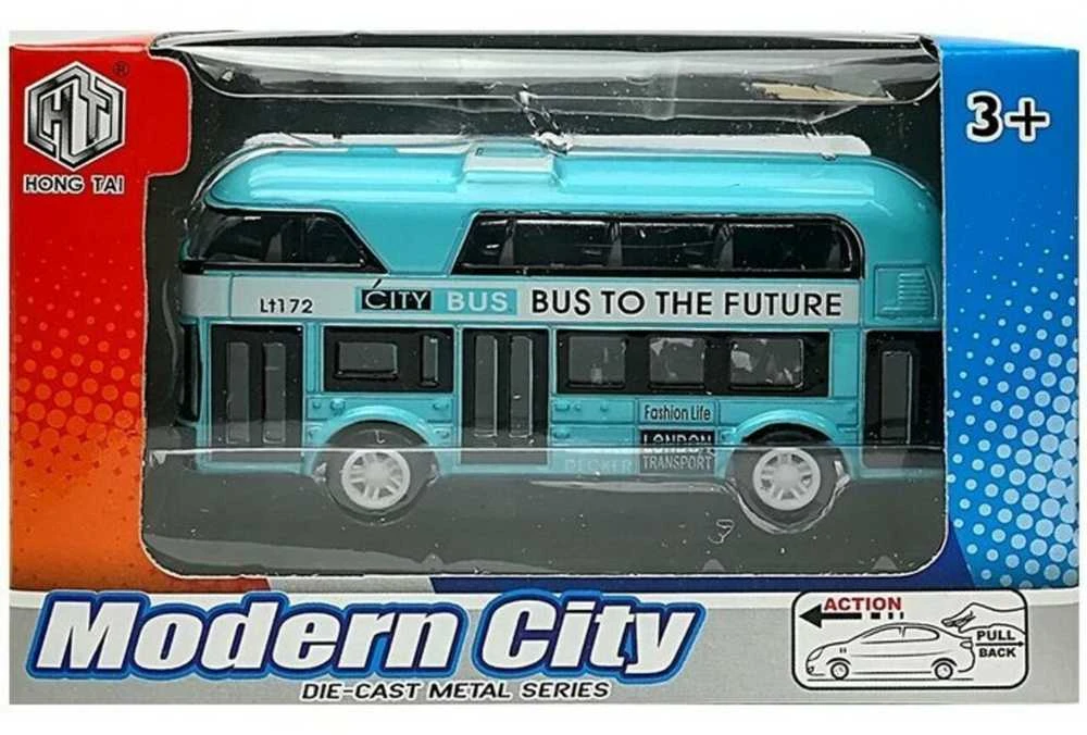 Žaislinis dviaukštis autobusas, 1 vnt.