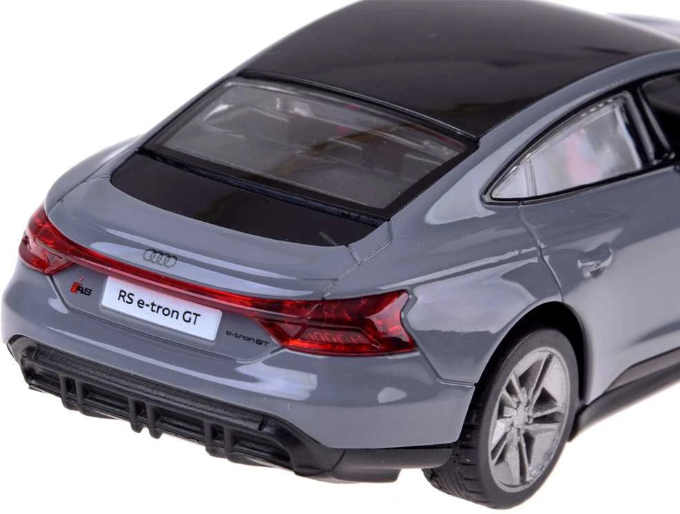 Žaislinis elektromobilis Audi RS e-tron GT Coupe su garso ir šviesos efektais, pilkas