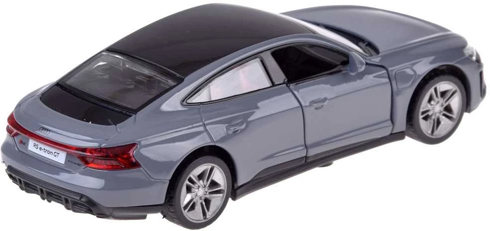 Žaislinis elektromobilis Audi RS e-tron GT Coupe su garso ir šviesos efektais, pilkas