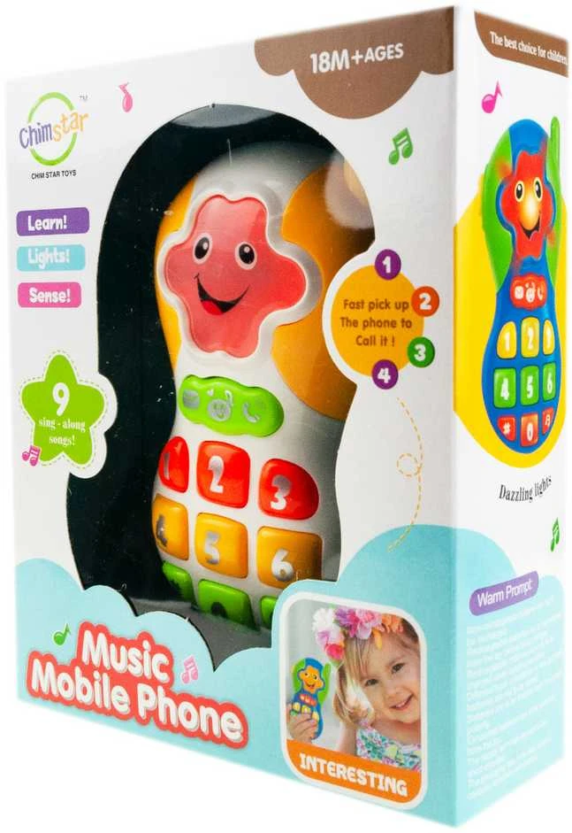 Žaislinis interaktyvus muzikinis telefonas