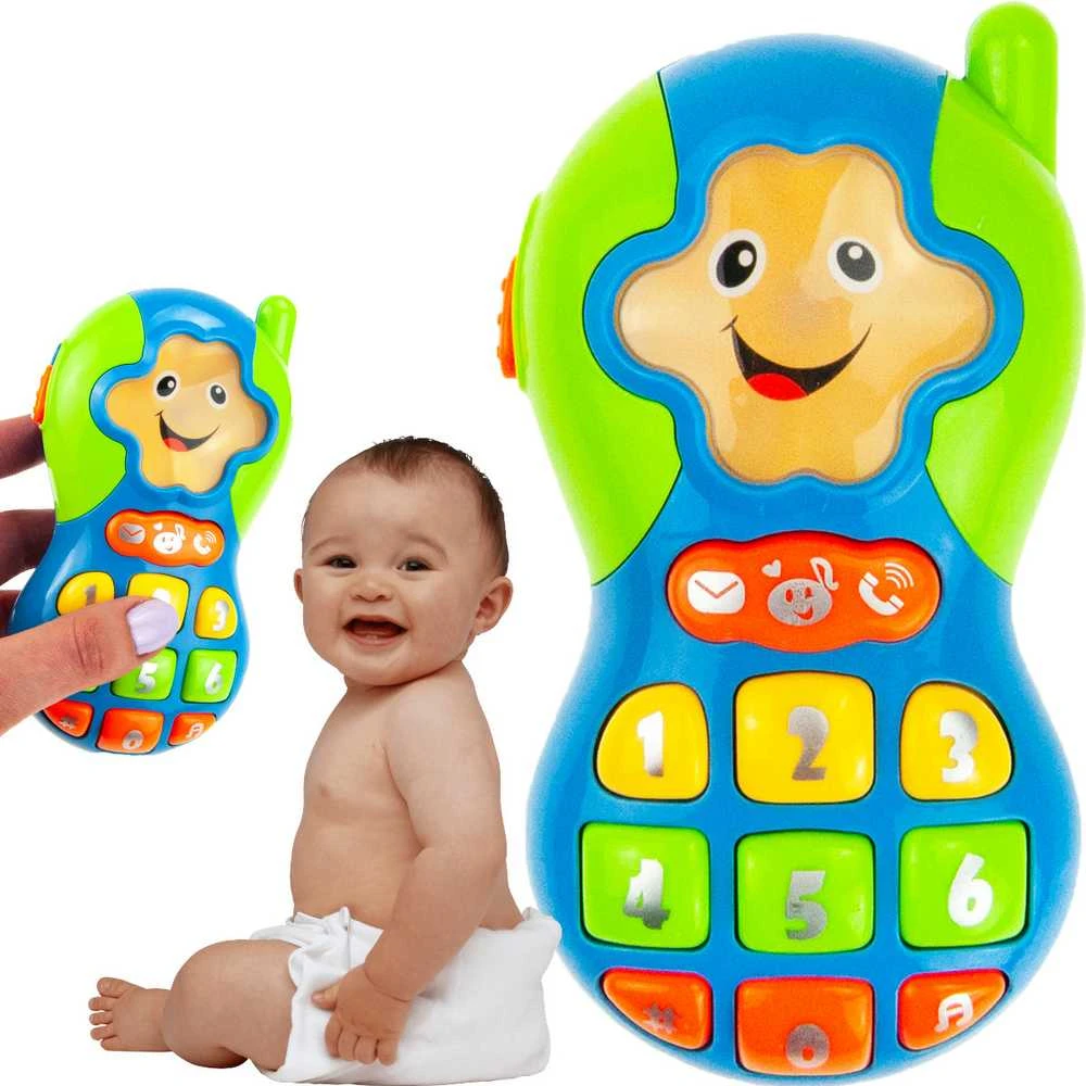 Žaislinis interaktyvus muzikinis telefonas
