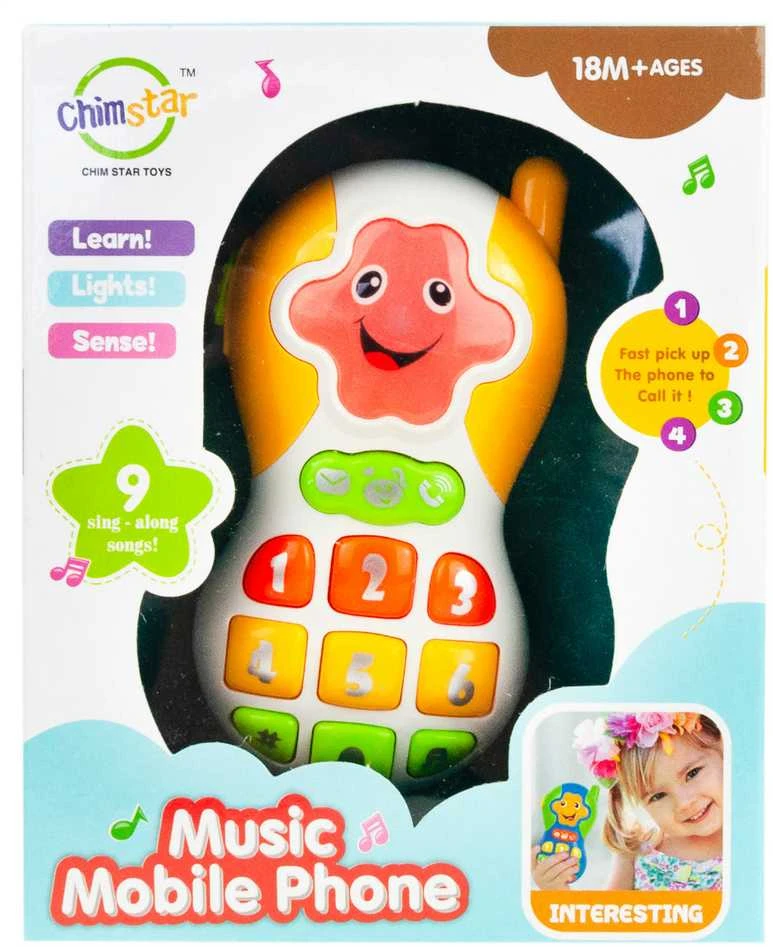 Žaislinis interaktyvus muzikinis telefonas