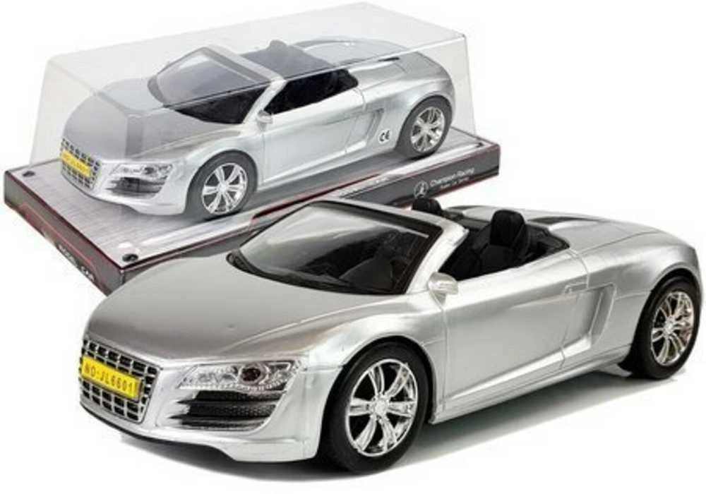 Žaislinis kabrioletas 1:18, sidabrinis