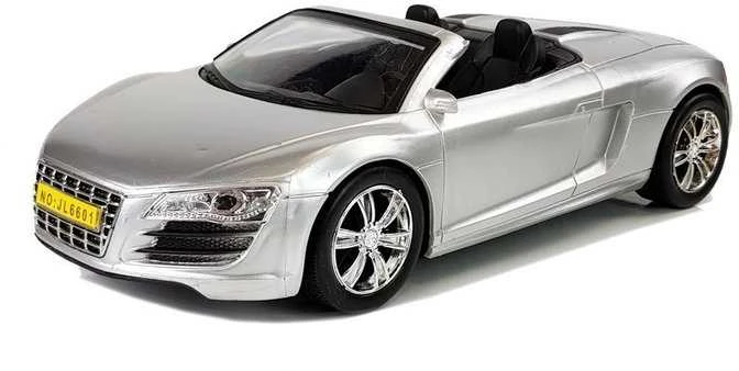 Žaislinis kabrioletas 1:18, sidabrinis