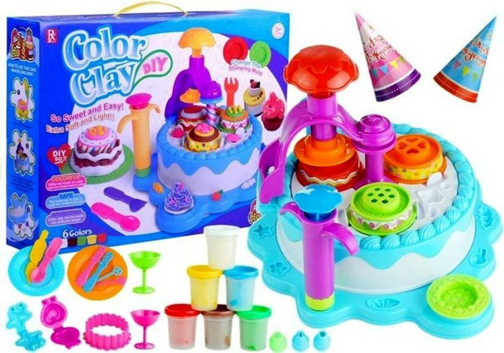 Žaislinis konditerio rinkinys su plastilinu