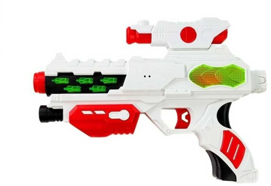 Žaislinis kosminis lazerinis šautuvas su kardu ir kauke