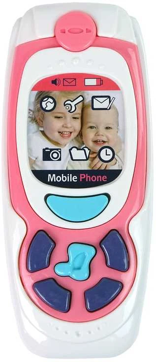 Žaislinis muzikinis telefonas, rožinis