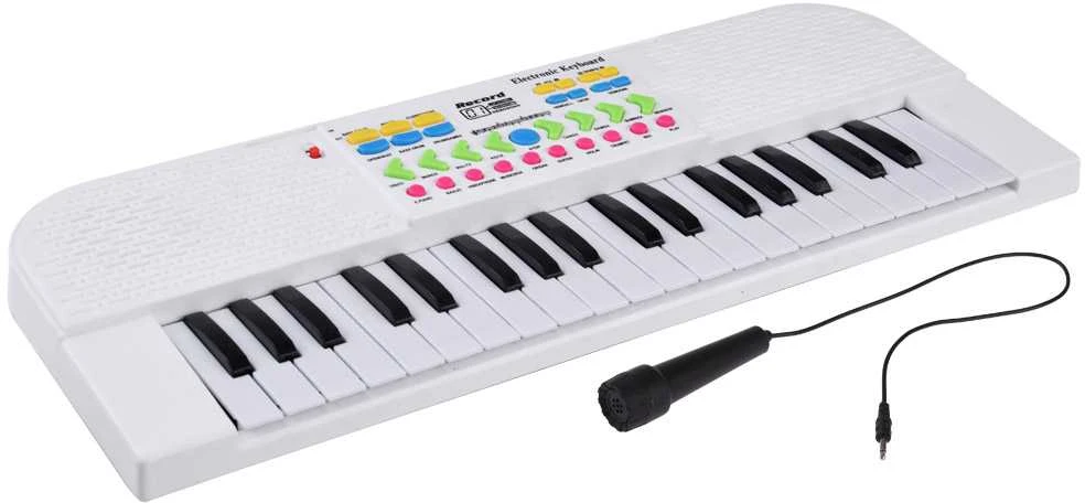 Žaislinis pianinas, baltas