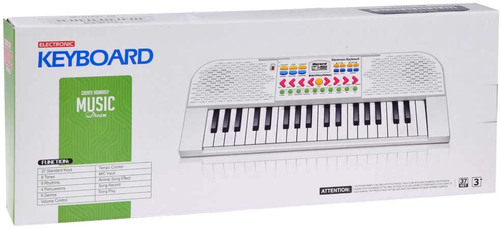 Žaislinis pianinas, baltas