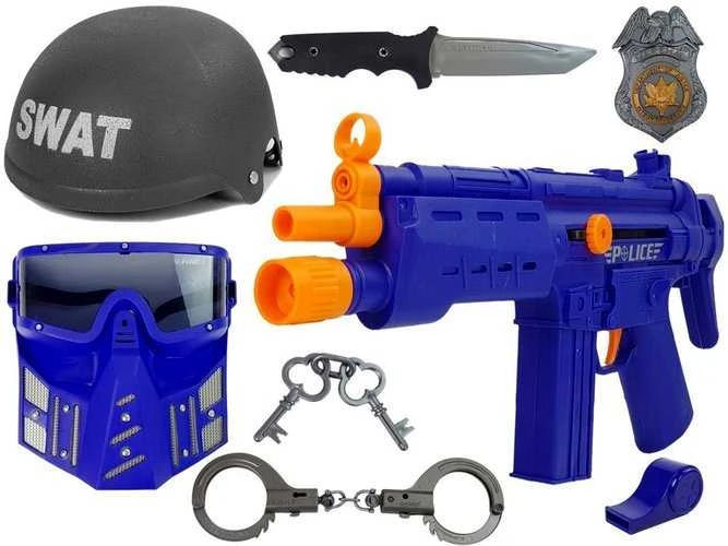 Žaislinis policijos rinkinys, 4 dalys