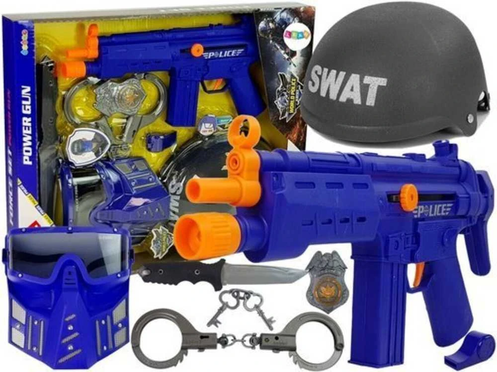 Žaislinis policijos rinkinys, 4 dalys