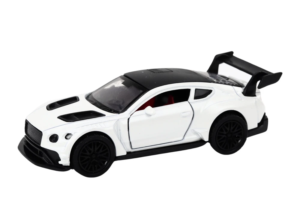 Žaislinis sportinis automobilis, baltas, 1 vnt.
