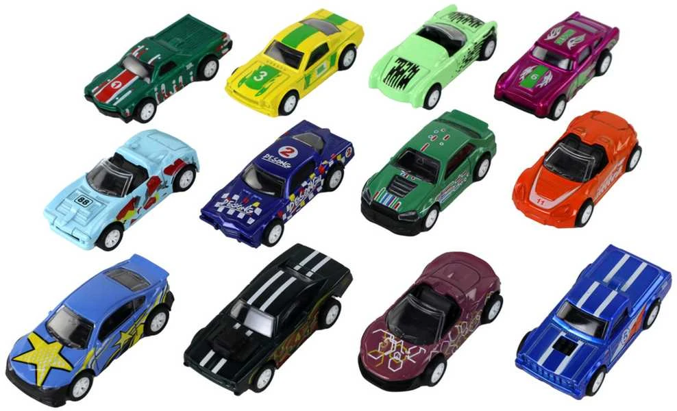 Žaislinių automobilių rinkinys, 12 vnt.