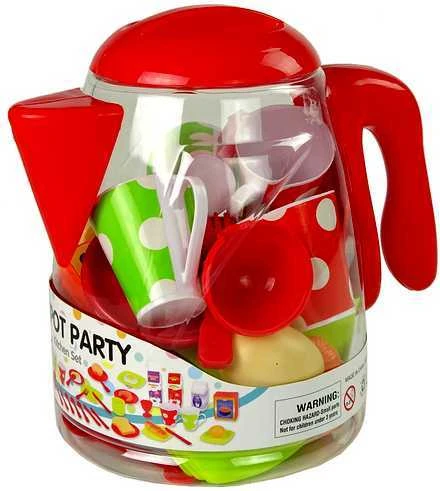 Žaislinių indų ir maisto produktų rinkinys, 42 el.