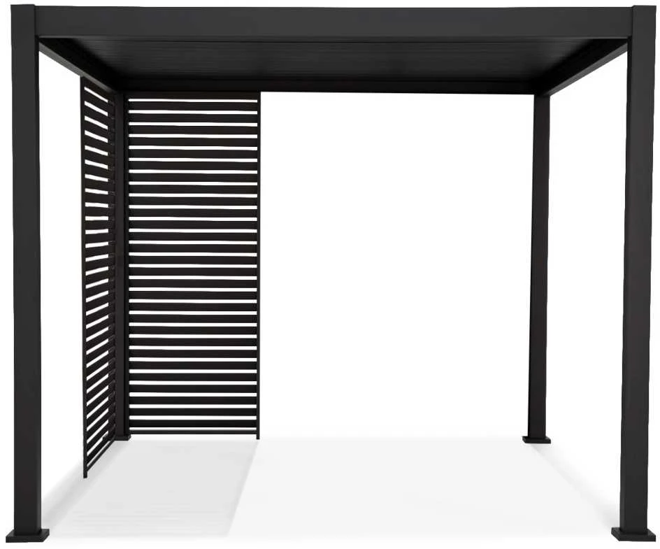 Žaliuzės pavėsinei Pergola Premium Anthracite, 123.5 cm