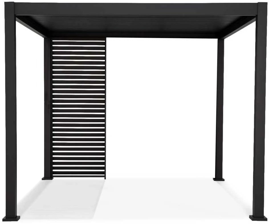 Žaliuzės pavėsinei Pergola Premium Anthracite, 123.5 cm