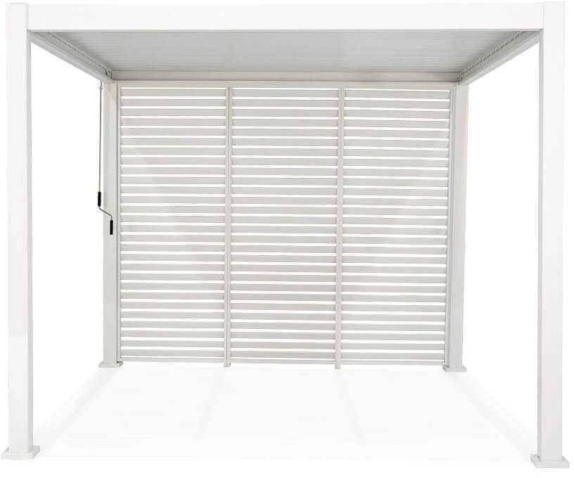 Žaliuzės pavėsinei Pergola Premium Baltas, 123.5 cm