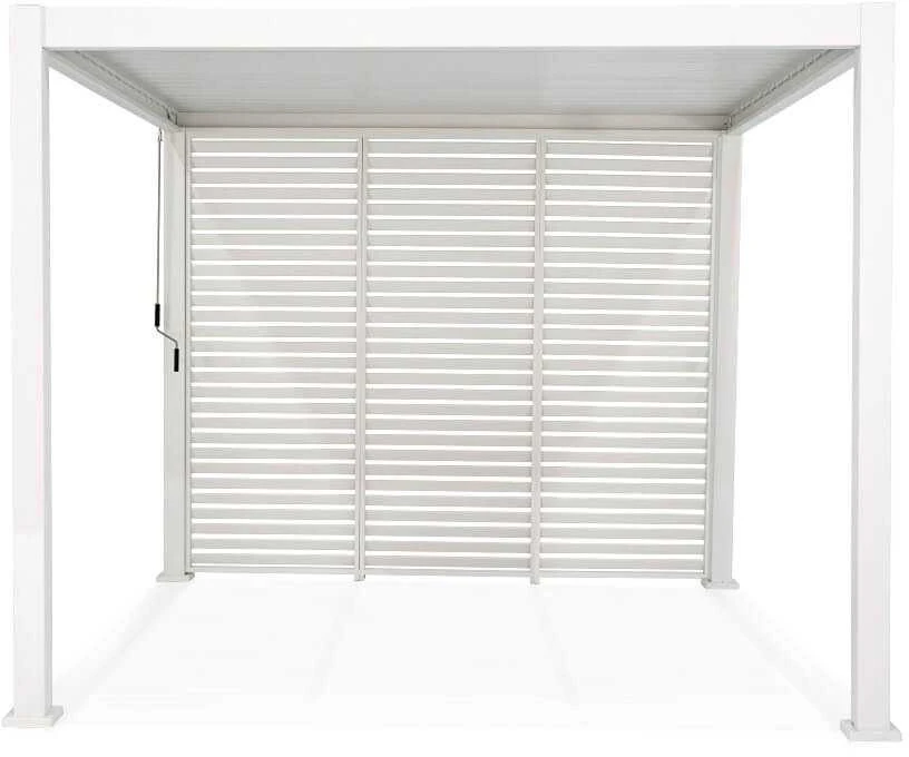 Žaliuzės pavėsinei Pergola Premium Baltas, 123.5 cm