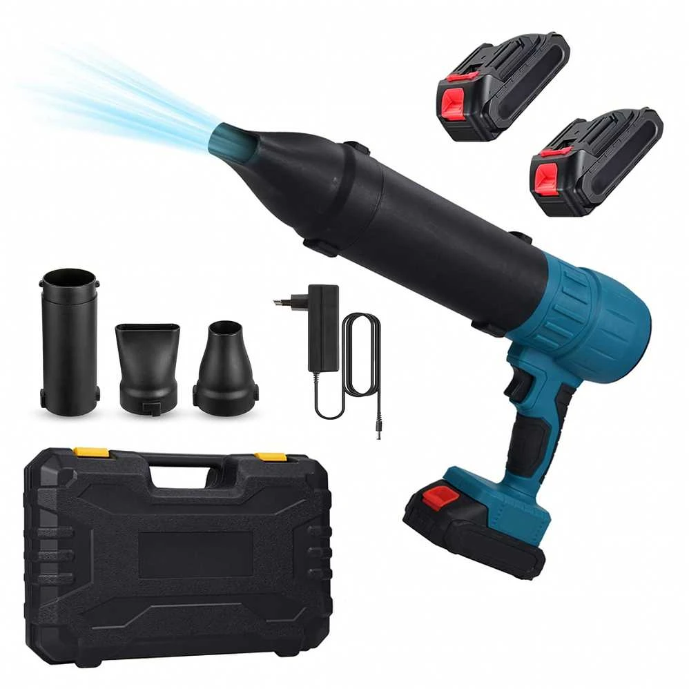 Akumuliatorinis pūstuvas 20V 400w su adapteriu ir 2 akumuliatoriais