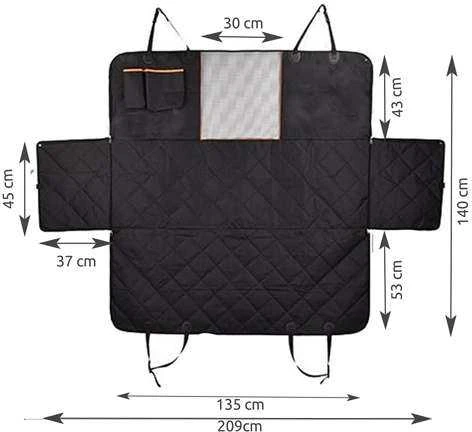 Automobilio galinės sėdynės kilimėlis šunims transportuoti Purlov, 140 cm x 209 cm