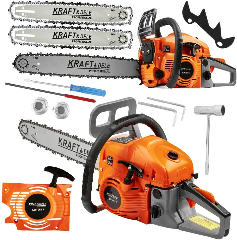 Benzininis grandininis pjūklas 4.4kw 40,45cm KRAFT&DELE KD10613