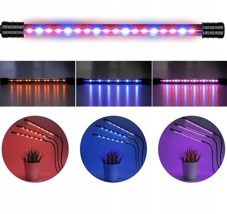 LED lempa augalų augimui 3x20 aprašymas - Prekės nuotrauka