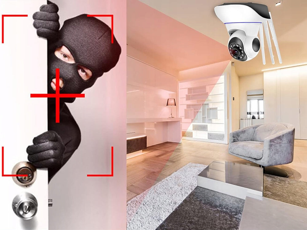 Mobili auklė - stebėjimo kamera 355° su WiFi ir dvipusiu ryšiu aprašymas - Prekės nuotrauka