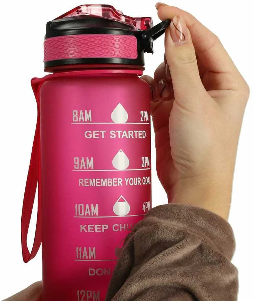 Gertuvė dviračiui 1000ml Time market bottle Rožinė