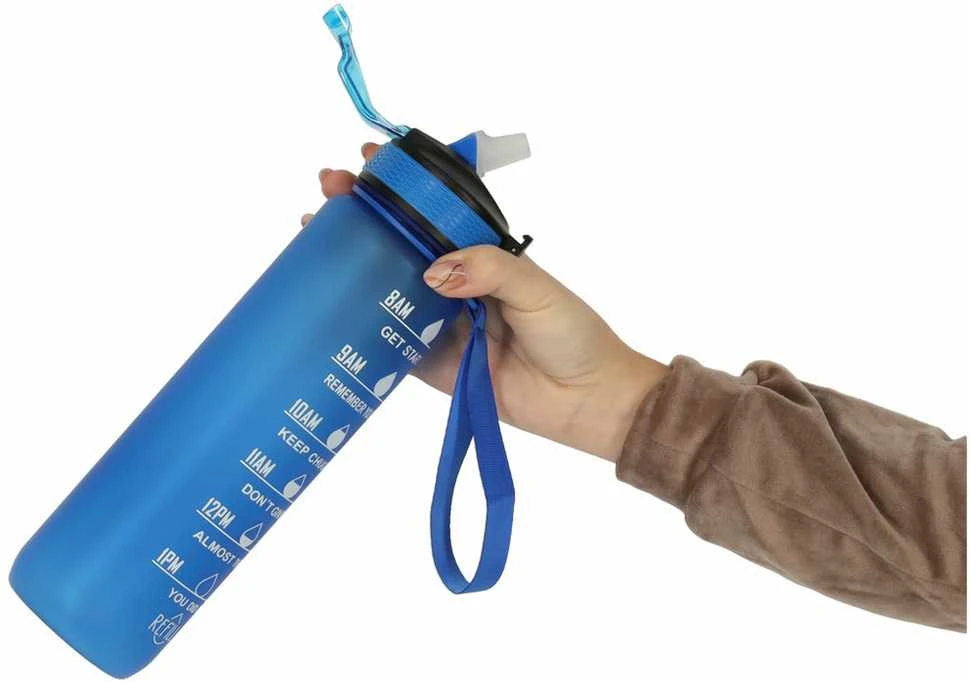 Gertuvė dviračiui 1000ml Time market bottle Mėlyna