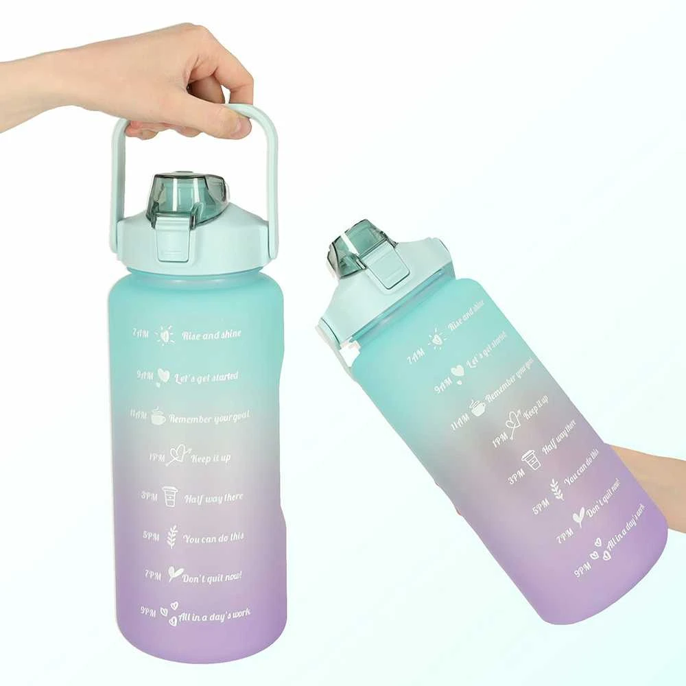 KIK Gertuvė su šiaudeliu ir laiko gradacija, 2000 ml, violetinė su mėtine