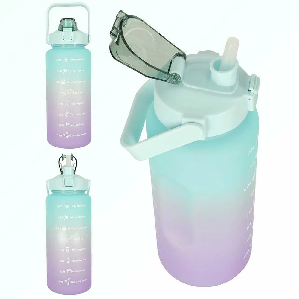 KIK Gertuvė su šiaudeliu ir laiko gradacija, 2000 ml, violetinė su mėtine
