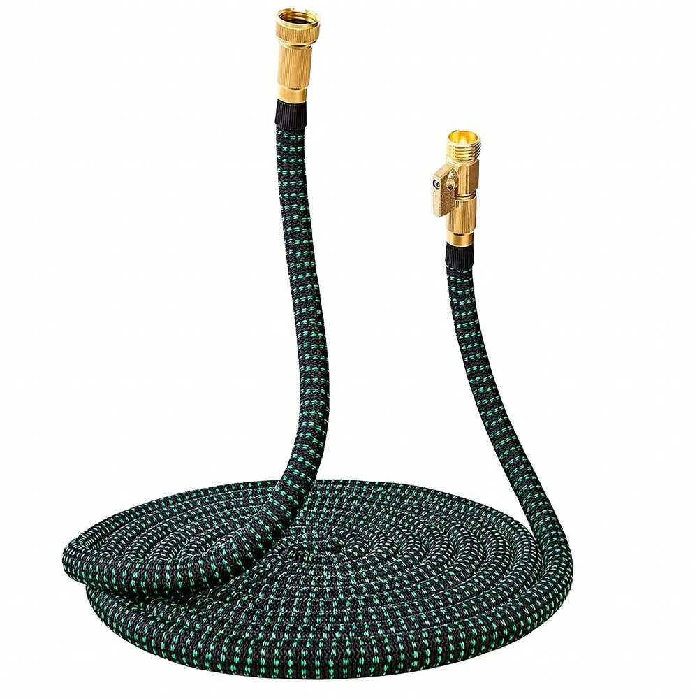 Išsitempianti sodo žarna 2,5–7,5 m, jungtys 1/2 ir 3/4, laistymo pistoletas, premium kokybė