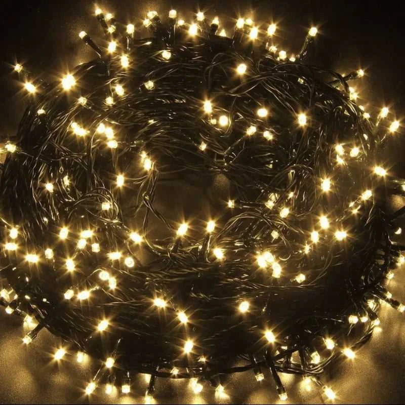 Kalėdinė girlianda 300LED 50m. Šiltai balta