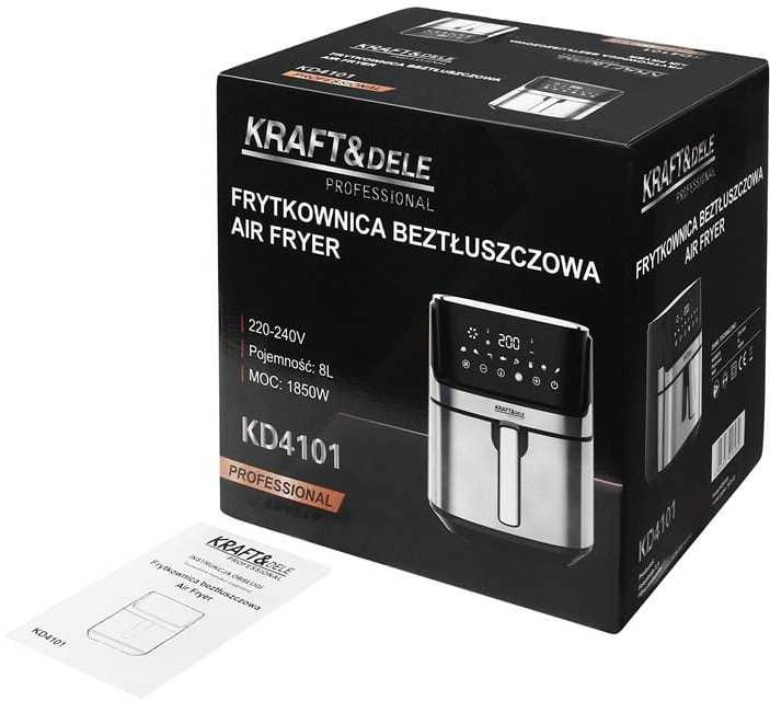 Karšto oro gruzdintuvė Air fryer KRAFT&DELE, 8 l, 1850 W
