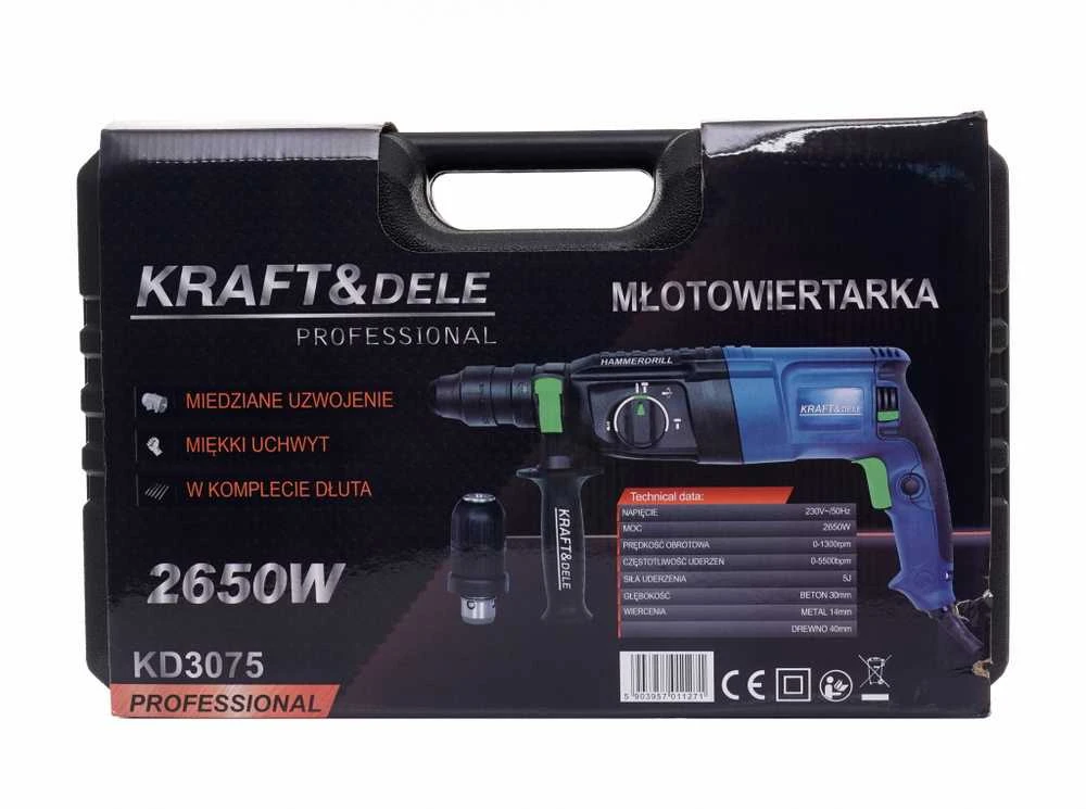Perforatorius su papildomu griebtuvu ir grąžtais KRAFT&DELE KD3075 2650W