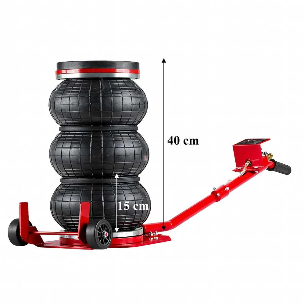 Pneumatinis domkratas automobiliams su ratukais, 15–40 cm 3,5 t