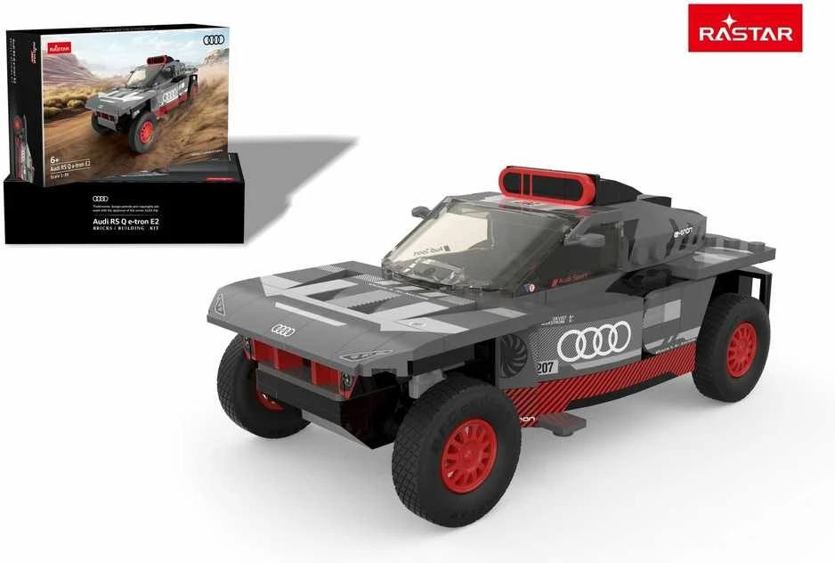 RASTAR 1:30 surenkamas automodelis, konstruktorius Audi RS Q e-tron Dakar