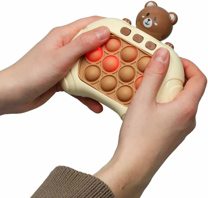 Ikonka Sensorinis elektroninis žaidimas POP IT meškutė