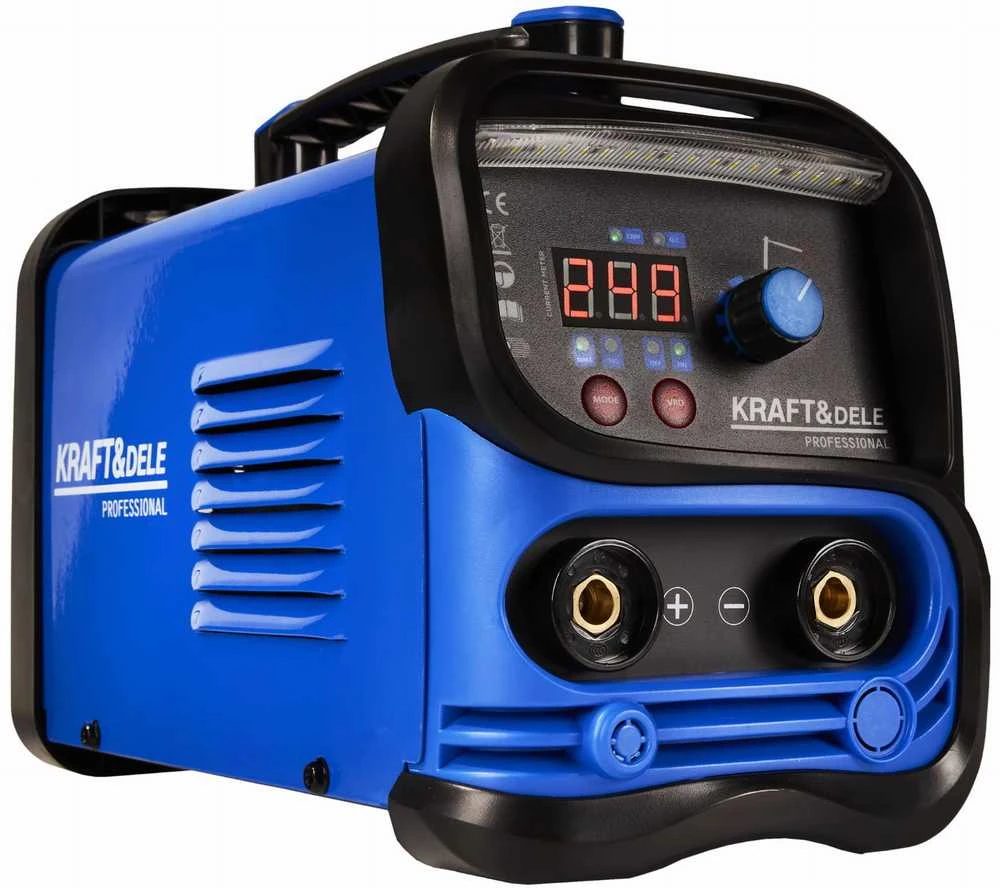 Suvirinimo aparatas, inverterinis IGBT/MMA/LIFT/TIG 350A, mėlynas