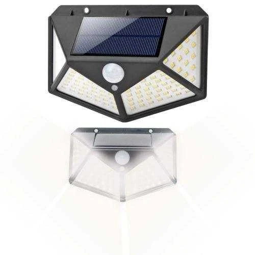 Iso Trade Šviestuvas su saulės baterija ir judėsio davikliu 100 LED SMD