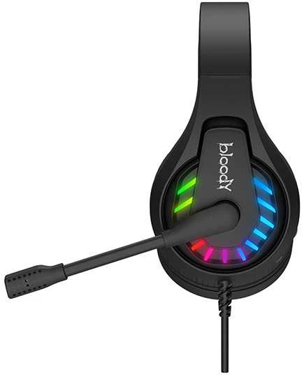 A4Tech Bloody G230 ausinės su mikrofonu, przewodowa, juoda, ausinės, USB