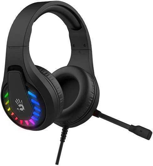 A4Tech Bloody G230 ausinės su mikrofonu, przewodowa, juoda, ausinės, USB