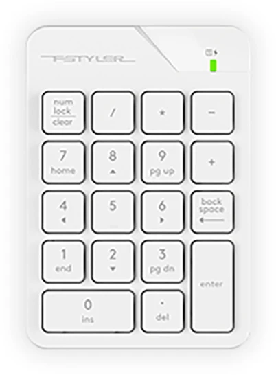 Klaviatūra A4tech FSTYLER FGK21-C baltas