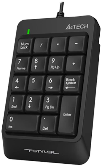 A4Tech FStyler FK13P klaviatūra skaičių, su laidu (USB) juoda