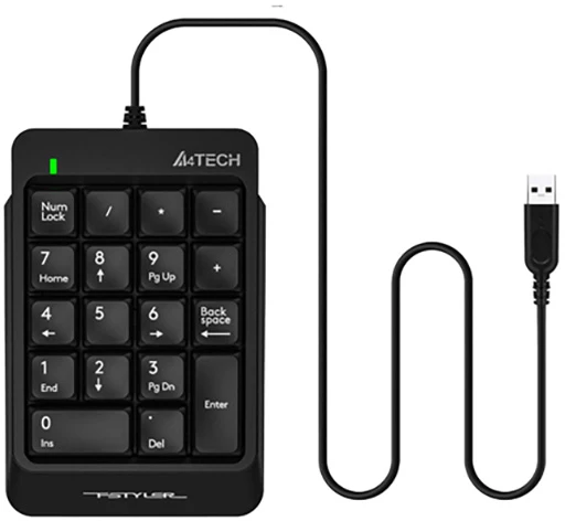 A4Tech FStyler FK13P klaviatūra skaičių, su laidu (USB) juoda